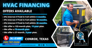 HVAC Financing For Air Conditioning Replacement in Conroe TX